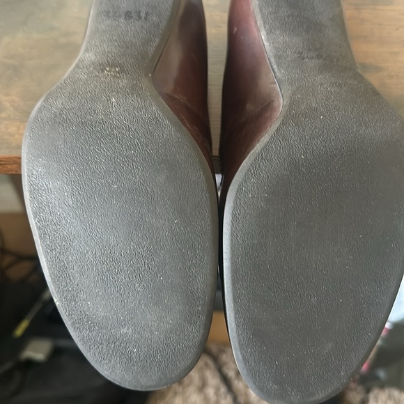 Franco Sarto Heeled Leather Loafers VGUC - Picture 6 of 8